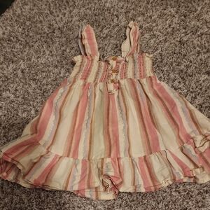 Janie And Jack Striped Dress, Size 2T, Preowned But VGUC
